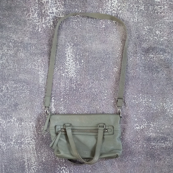 Fossil Green Leather Handbag