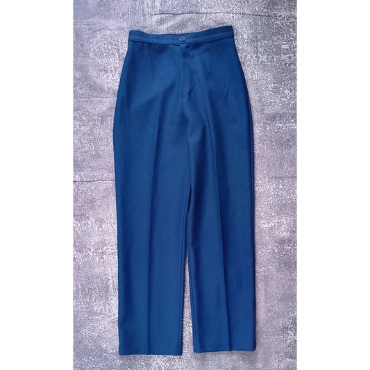 Vintage 90s Women's Blue Wide Leg Pants