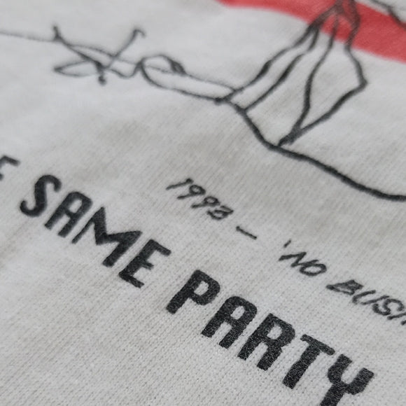 Vintage 1993 ANTI Kim Campbell New Face Same Party Single Stitch T-Shirt