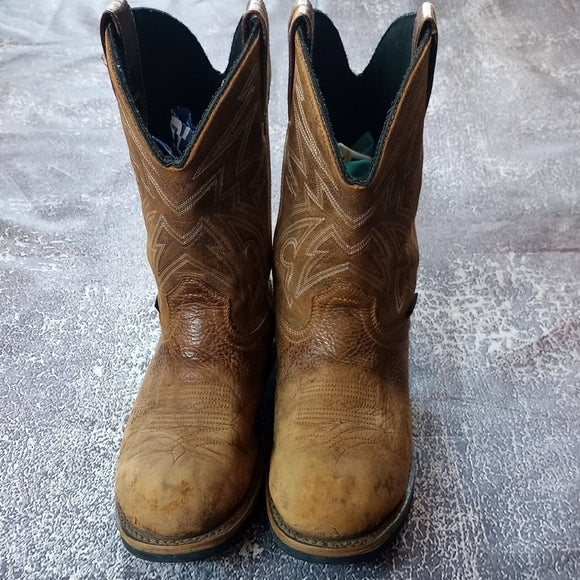 Men's Brown Leather Cowboy Boots