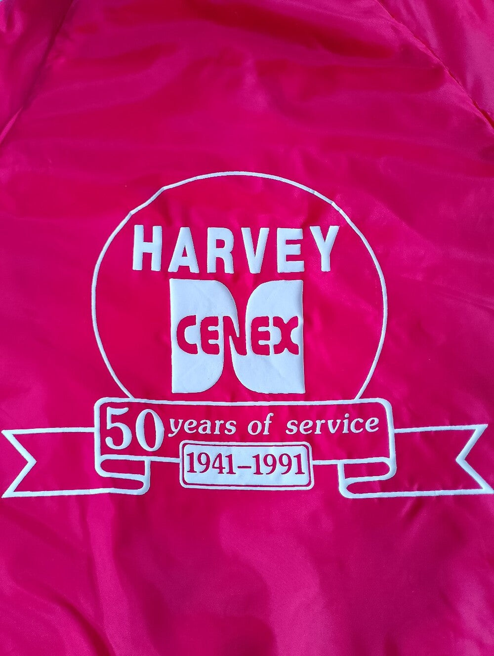 Vintage 1991 Harvey CENEX 50 YEARS OF SERVICE Graphic Jacket
