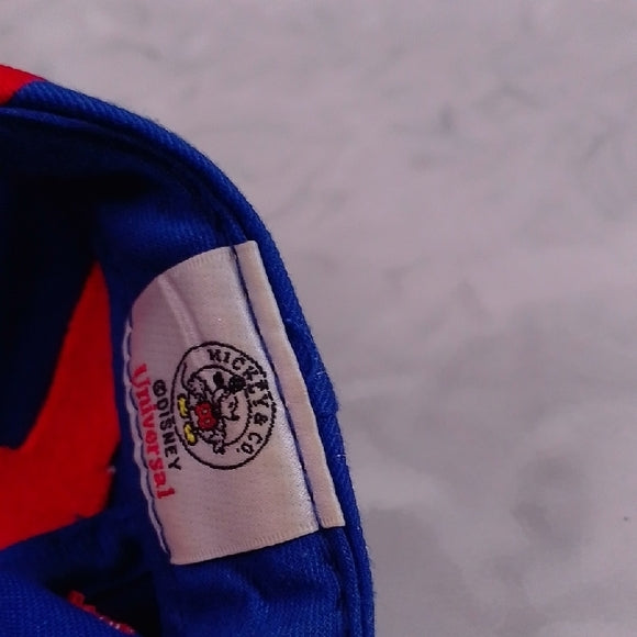 Vintage 90s MICKEY MOUSE RARE Snap Back Hat Embroidered