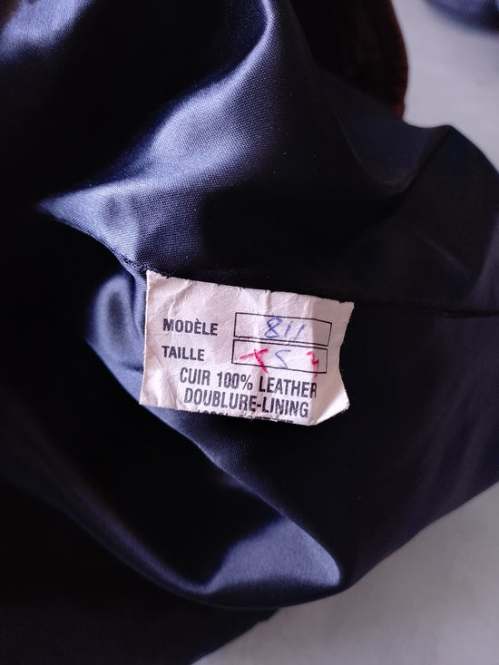 Vintage Dimitri Rust Suede/Leather Long Jacket