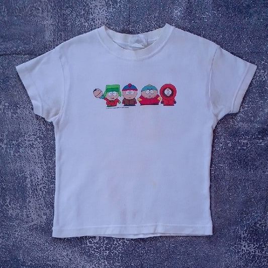 Kids Cartoon Character White T-Shirt