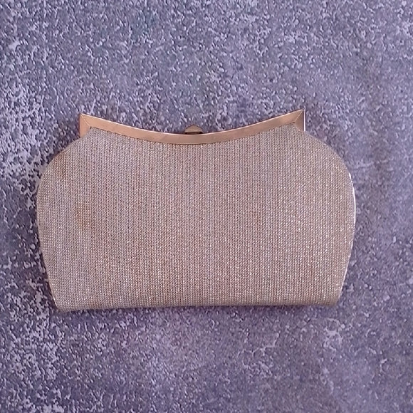 Vintage 1960s Gold Clutch Bag with Coin Purse Mayfair Canada