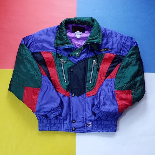 Vintage 90s Descente Funky Colour Block Winter Jacket