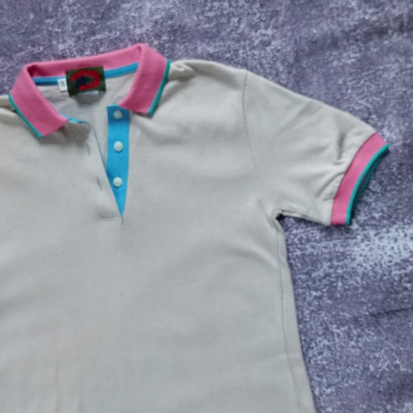 Vintage 90s BOSTON TRADERS women's POLO SHIRT SINGLE STITCH