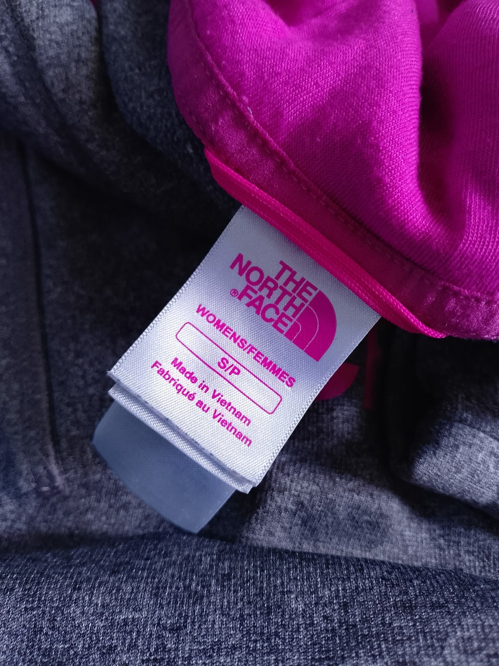 The North Face Hoodie with Pink Logo
