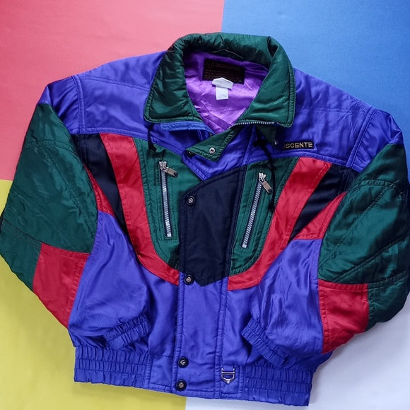 Vintage 90s Descente Funky Colour Block Winter Jacket