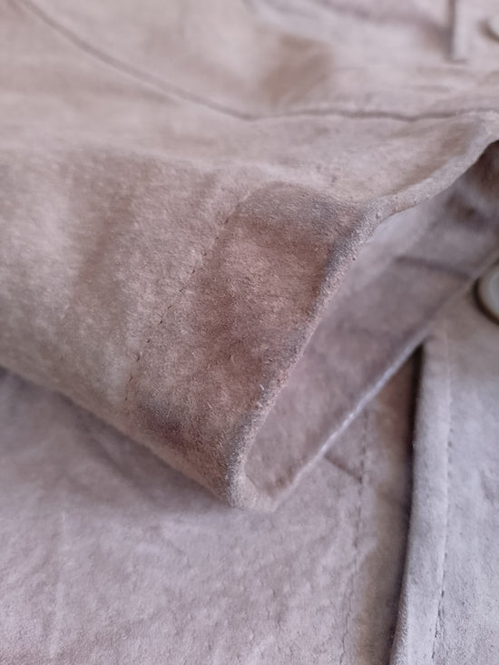 BRITCHES Men's Tan Suede Button Jacket