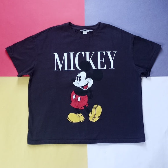 OVERSIZED Official Disney H&M MICKEY Mouse Big Print Graphic T-Shirt Unisex