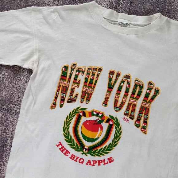 Vintage 1993 NEW YORK THE BIG APPLE SINGLE STITCH T-SHIRT