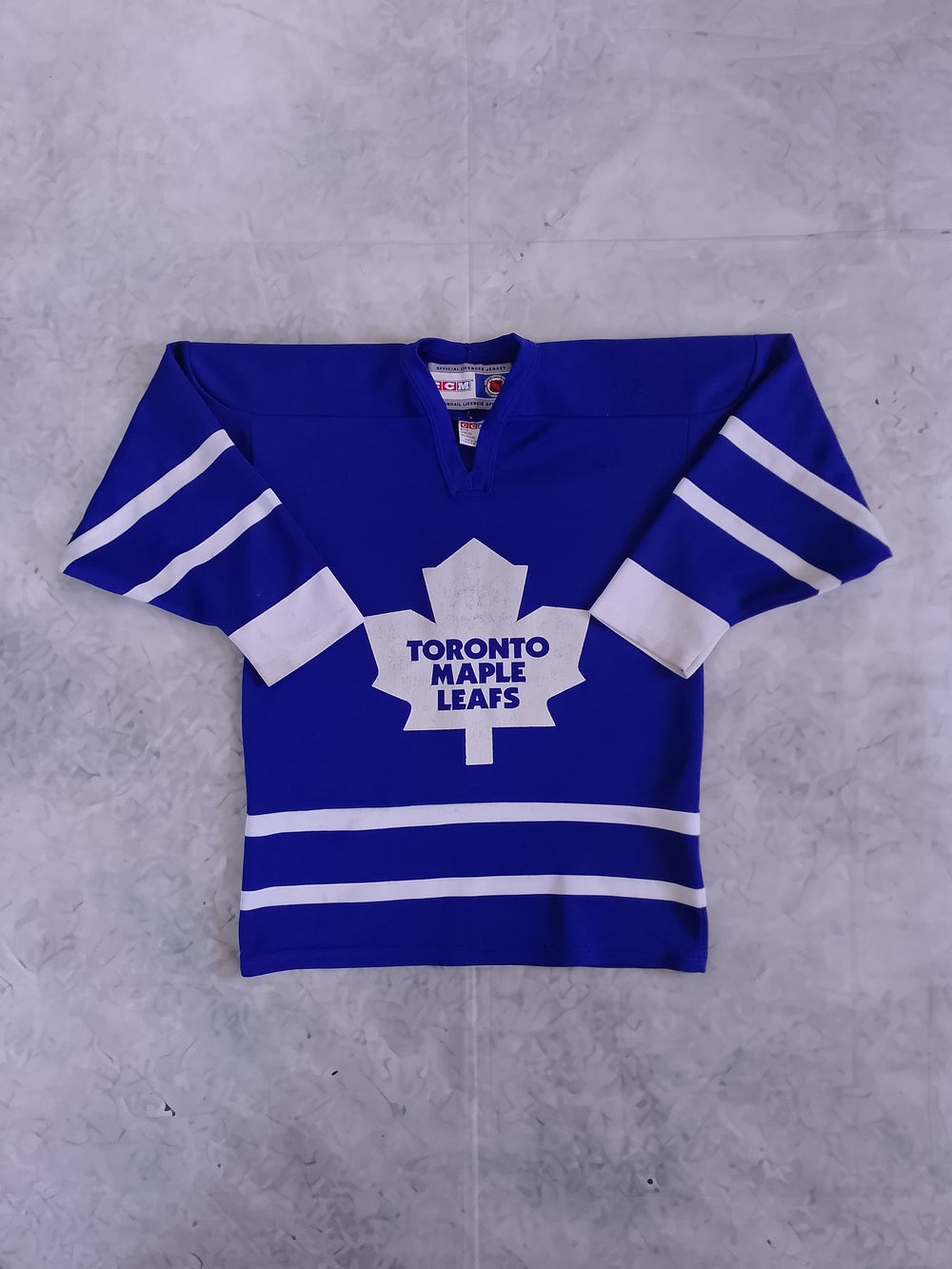 Vintage 90s CCM Toronto Maple Leafs Hockey Jersey KIDS
