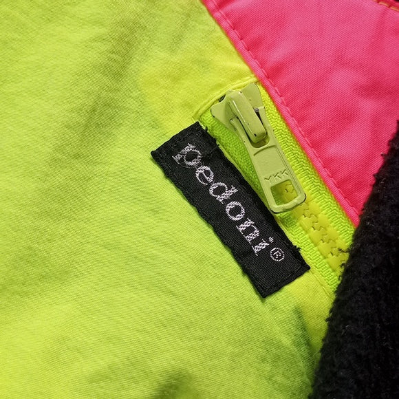 Vintage 90s Pedoni Colourblock Sweater Zip-Up