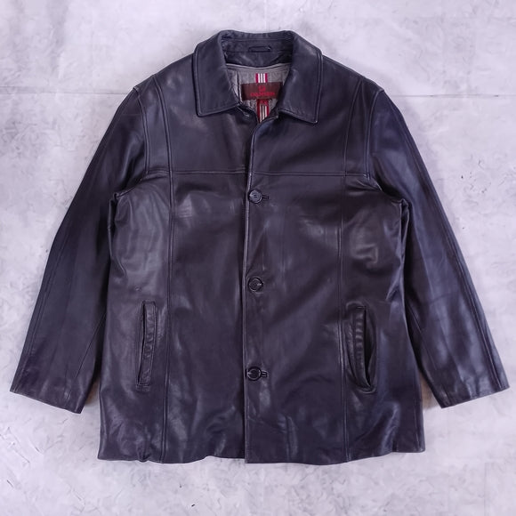 Danier Leather Button Up Heavy Jacket With Removable Liner