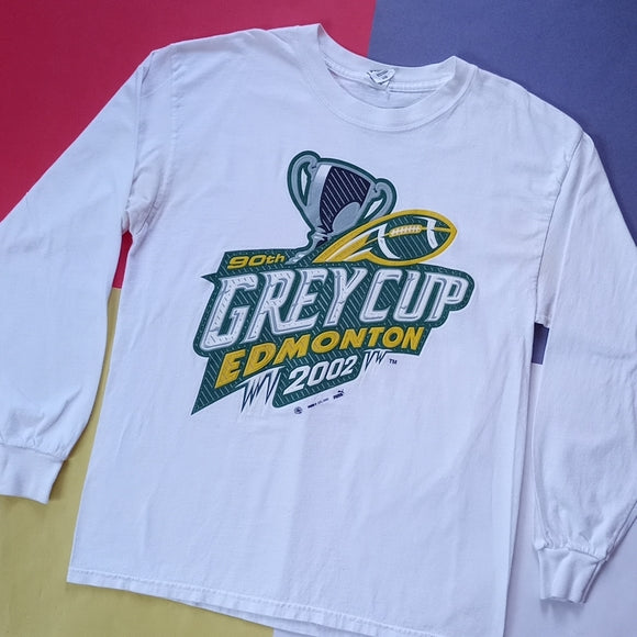 Vintage 2002 PUMA CFL 90th Grey Cup Edmonton Long Sleeve Shirt UNISEX