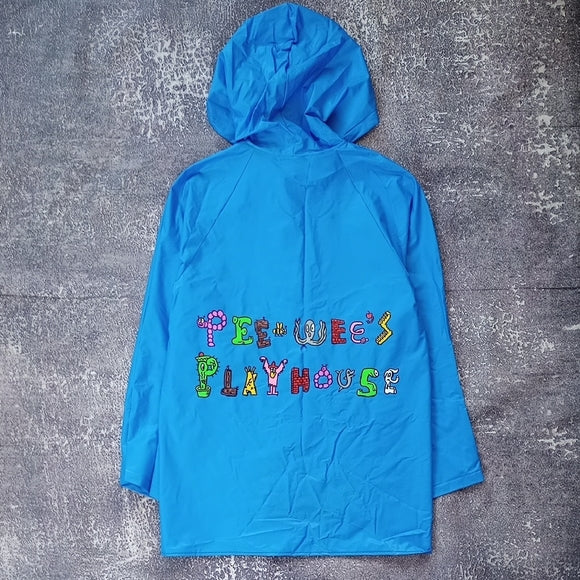 Vintage 1980s Pee Wee's Playhouse Herman Raincoat Jacket Kenner Parker Toys