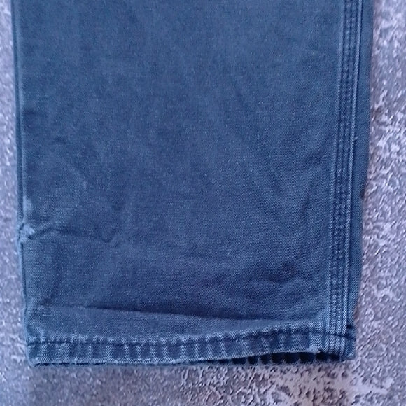 DICKIE BIG BAGGY LIGHT DISTRESSED DENIM JEANS FADED BLACK