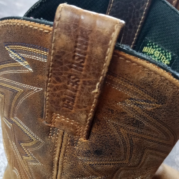 Men's Brown Leather Cowboy Boots
