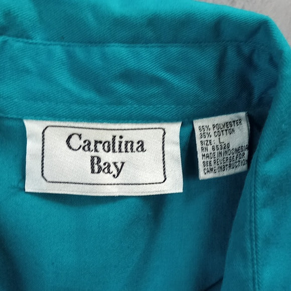 Vintage 90s Carolina Bay Blue Vest