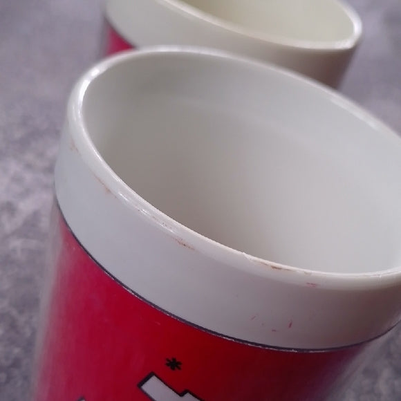 Vintage Kit Kat Red Plastic Cups EAGLE BRAND