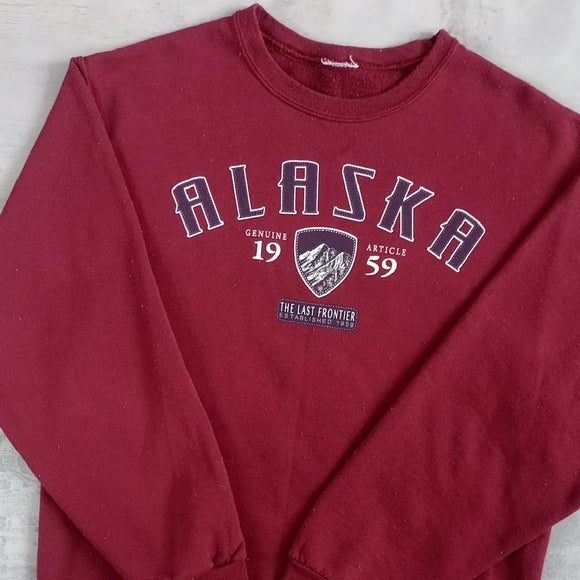 Vintage 90s Alaska Maroon Sweater