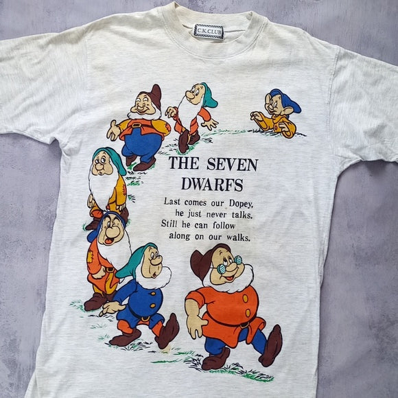 VINTAGE 90s The Seven Dwarfs Big Print T-Shirt