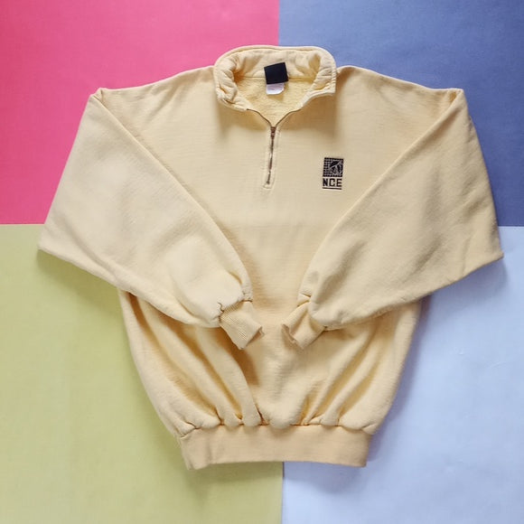 Vintage 90s NCE Resource Group Half Zip Sweater