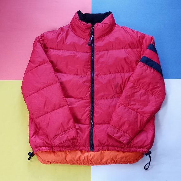 Vintage 90s Tommy Hilfiger Goose Down Puffer Jacket RED