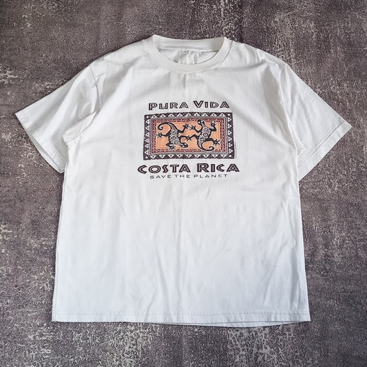 Vintage Pura Vida Costa Rica Save The Planet Tourist T-Shirt