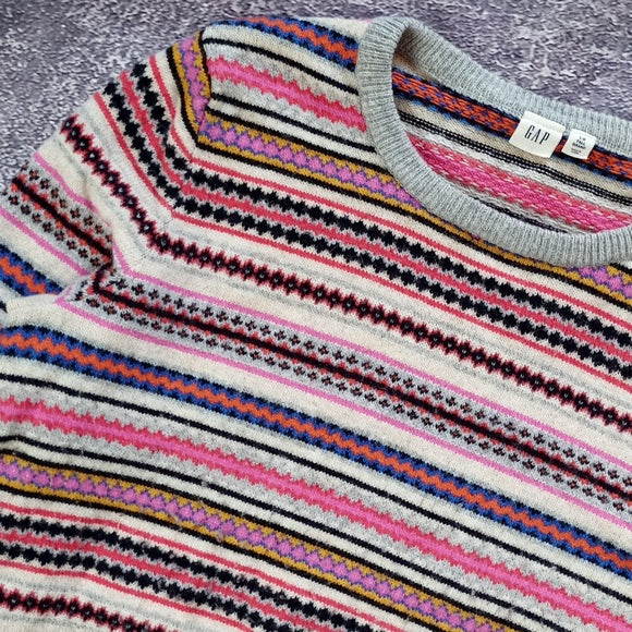 CAP MERINO WOOL Colourful Striped Sweater