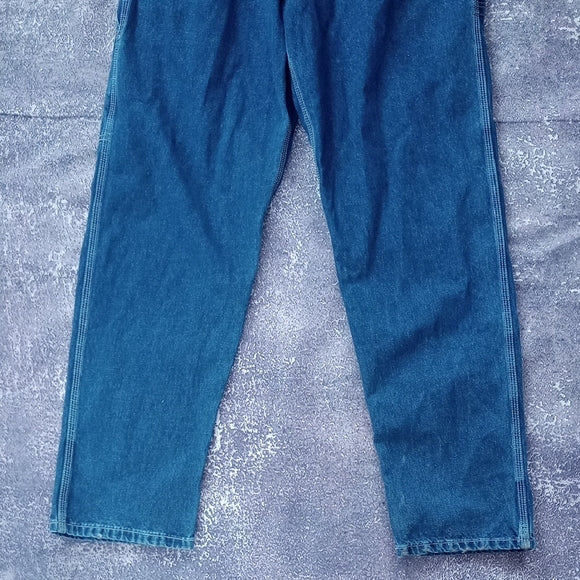 Vintage IKEDA Blue Denim Overalls Made In Canada