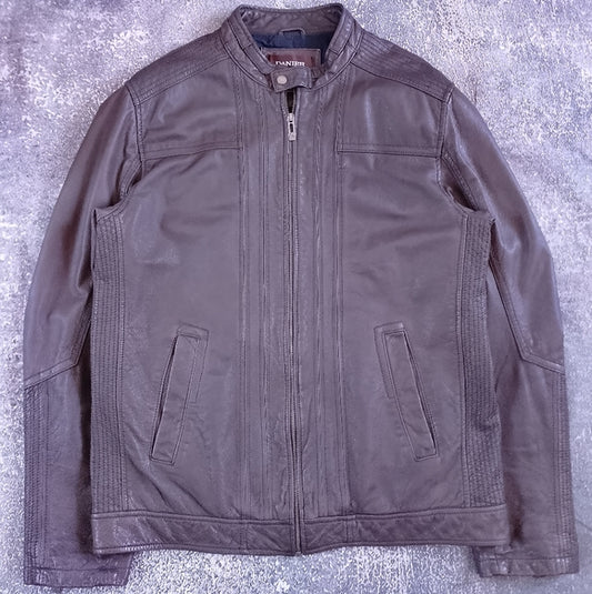 DANIER Dark Brown Leather Jacket