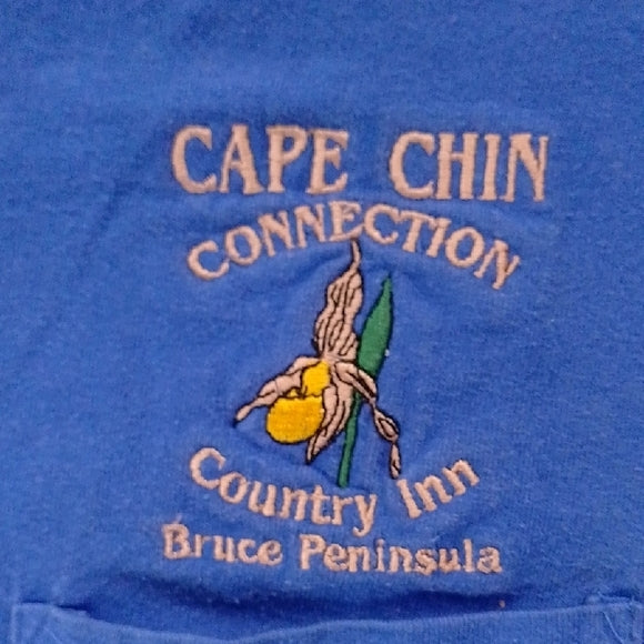 Vintage 90s CAPE CHIN CONNECTION COUNTRY INN BRUCE PANCVILLIA POCKET T-SHIRT