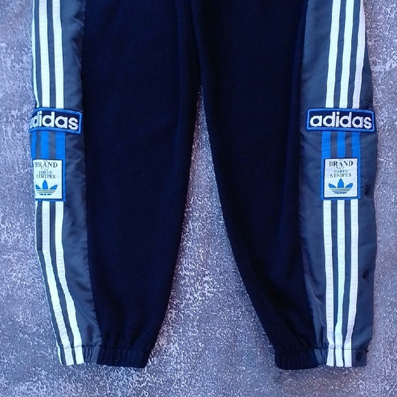 Vintage Style Adidas Classic Black and Blue Joggers