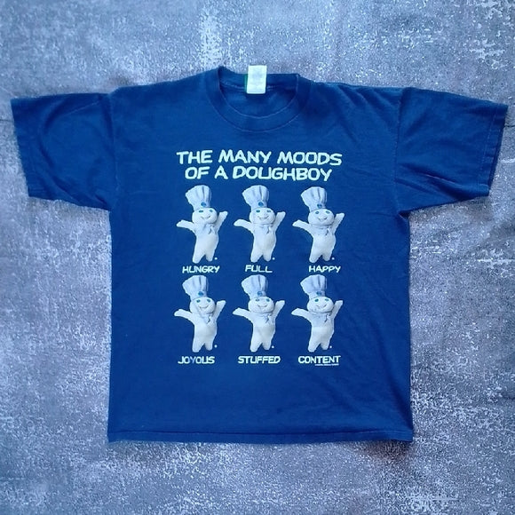 VINTAGE 1996 THE MANY MOODS OF A DOUGHBOY T-SHIRT Pillsbury