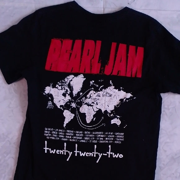 2021 Pearl Jam Dont Give Up Tour Black Graphic T-Shirt