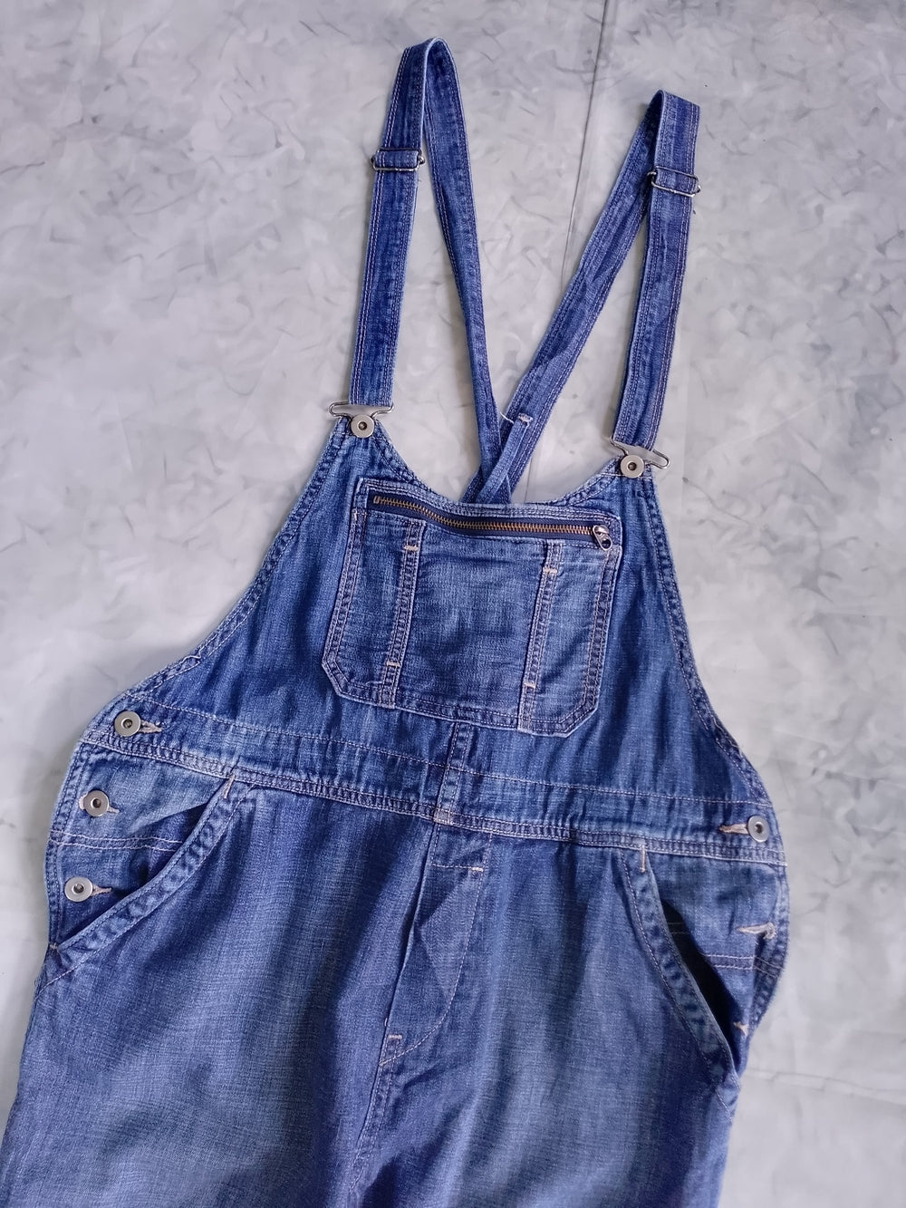 LEVIS Blue Denim Overalls Women's Jeans Boyfriend Skinny