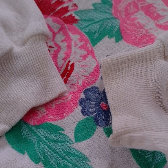 Vintage 90s Floral Print Sweatshirt UNISEX