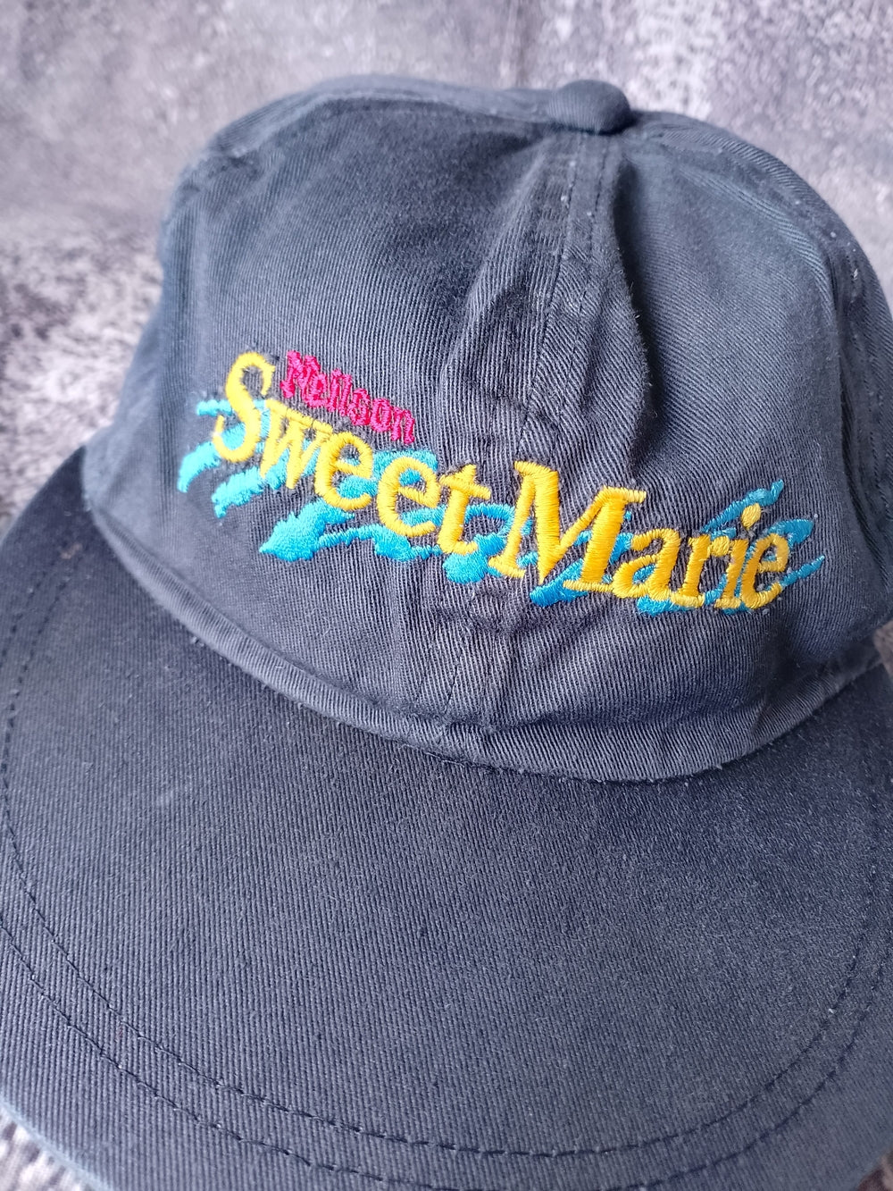Vintage 90s Sweet Marie Embroidered Black Baseball Cap