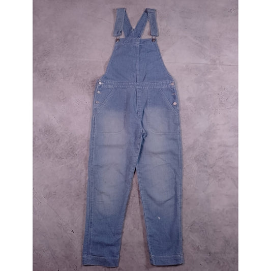 GAP Train Conductor Railroad Striped Demim Overalls Workwear