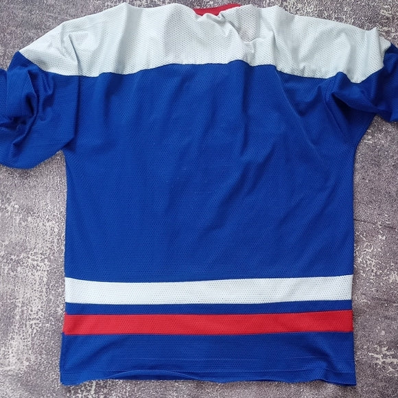 Vintage 1999 SUPER MAN DC COMICS HOCKEY JERSEY