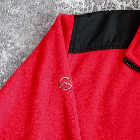 Vintage 90s The North Face Kids Red and Black Gore Windstopper Fleece Unisex