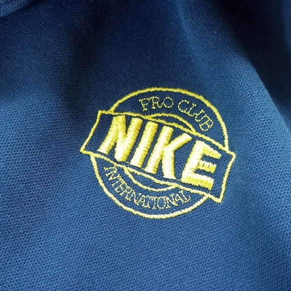 RARE Vintage 80s Pro Club International Nike Blue Track Jacket