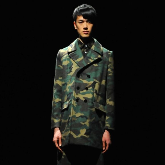 RARE Tsukasa Mikami Designer Wool Camo Jacket - The Pain Of Others - Avant-Garde