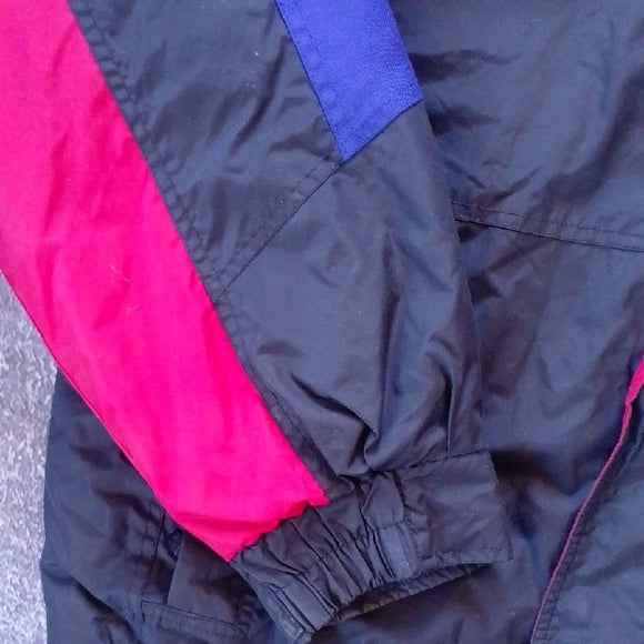 Vintage 90s Columbia Crown Rock Black and Red Puffer Jacket
