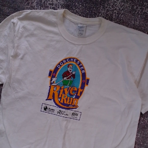 Vintage White Dorchester River Run T-Shirt UNISEX