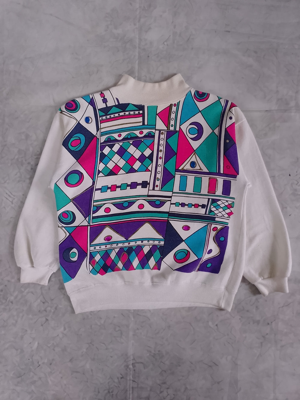 Vintage 90s Funky Geometric Abstract NORTHERN SPIRIT Crewneck