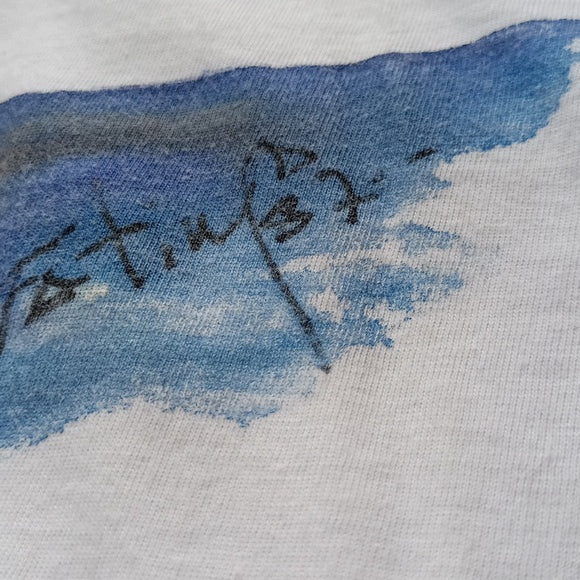 Vintage 1987 Hand Painted Sailboat So Sua R.D. Graphic Single Stitch T-Shirt