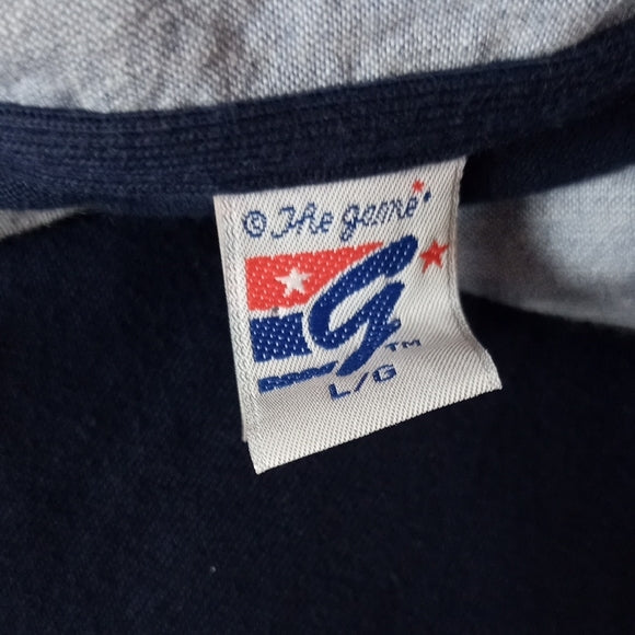 Vintage 90s NFL DALLAS COWBOYS EMBROIDERED Navy Long Sleeve Polo Shirt